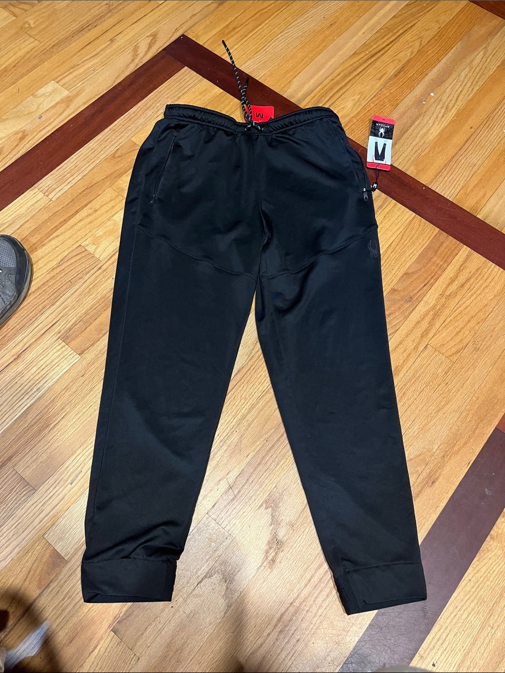 Men's Black Athletic Jogger Pants - Slim Tapered Fit